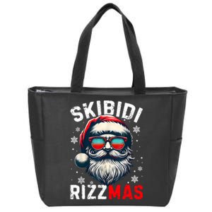 Rizzmas Christmas Rizz Santa Claus Charisma Xmas Zip Tote Bag