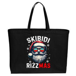 Rizzmas Christmas Rizz Santa Claus Charisma Xmas Cotton Canvas Jumbo Tote