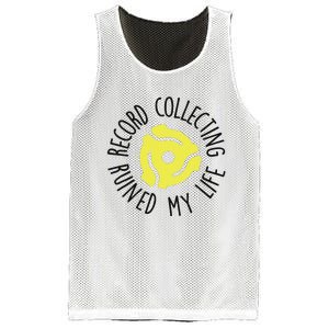 Record Collecting Ruined My Life Music Dj Vinyl Lover Mesh Reversible Basketball Jersey Tank