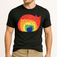 Rainbow Cats Cooling Performance Crew T-Shirt