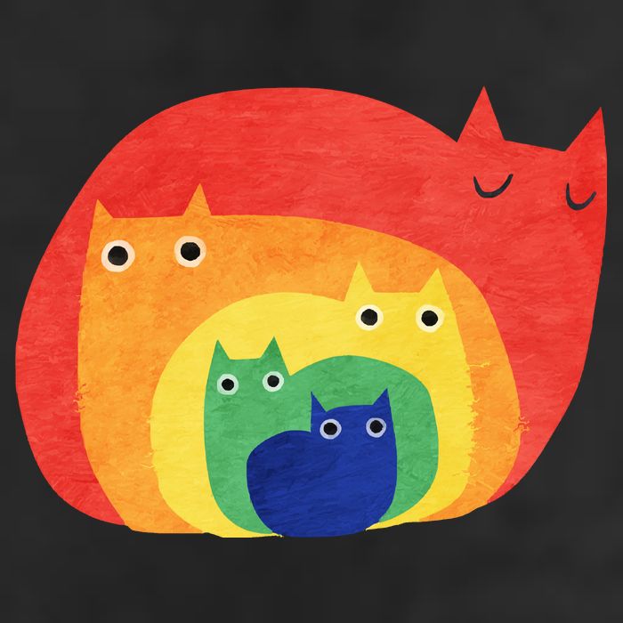 Rainbow Cats Adult Drive Performance Visor