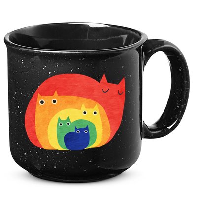 Rainbow Cats 15oz Campfire Ceramic Mug