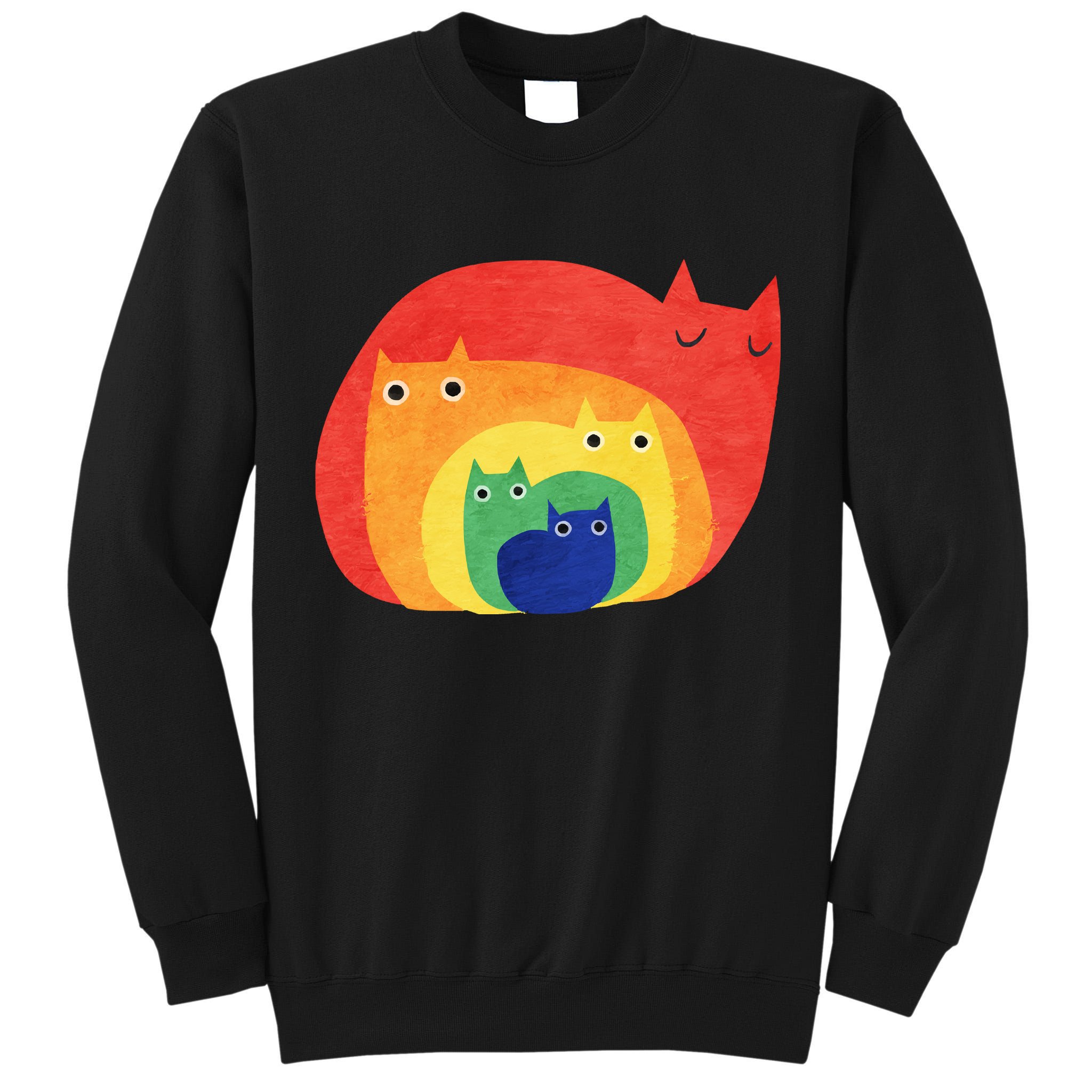 Rainbow Cats Tall Sweatshirt