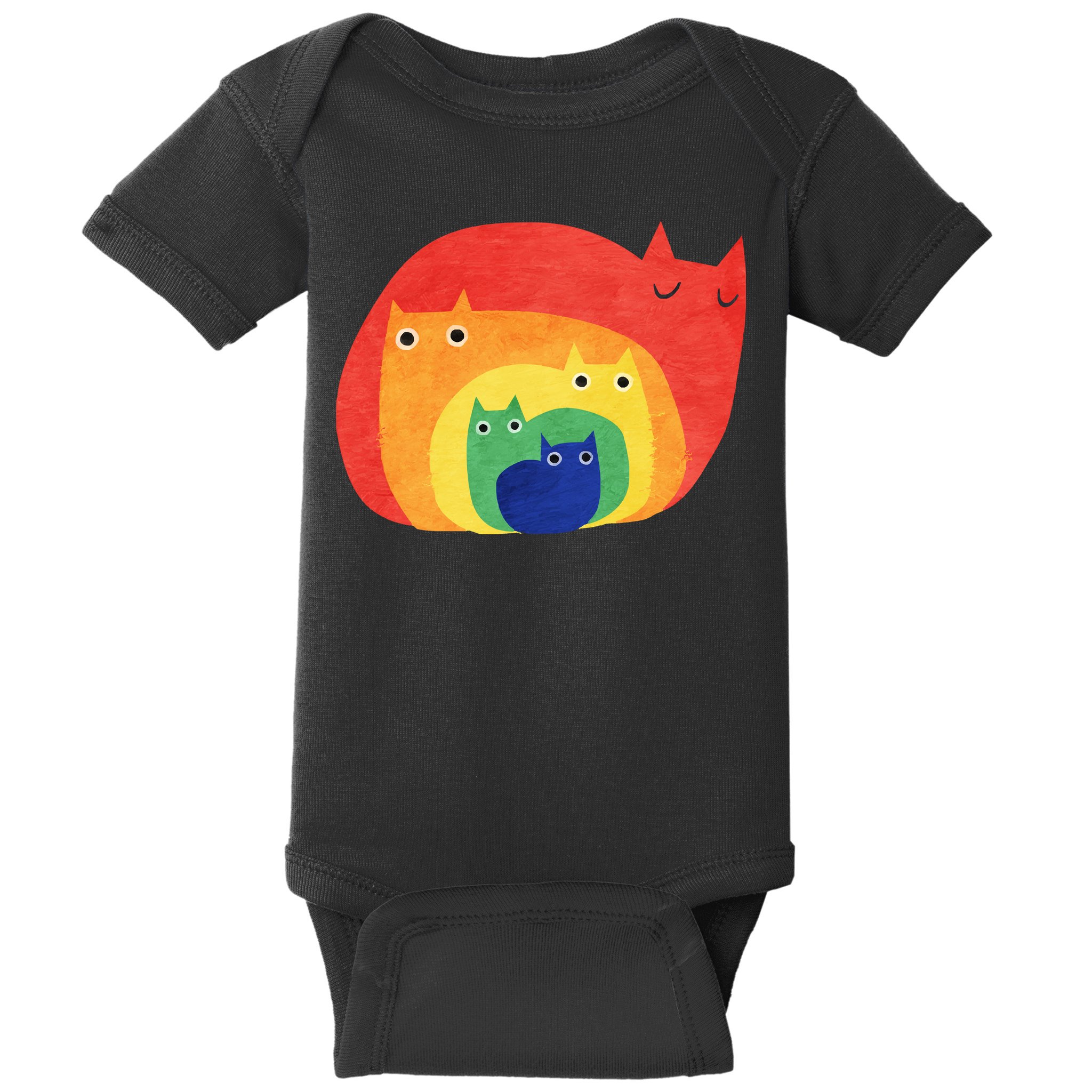 Rainbow Cats Baby Bodysuit