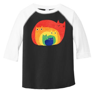 Rainbow Cats Toddler Fine Jersey T-Shirt