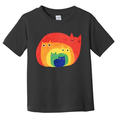 Rainbow Cats Toddler T-Shirt