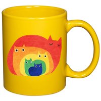 Rainbow Cats 11oz C Handle Ceramic Mug