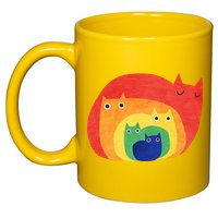 Rainbow Cats 11oz C Handle Ceramic Mug