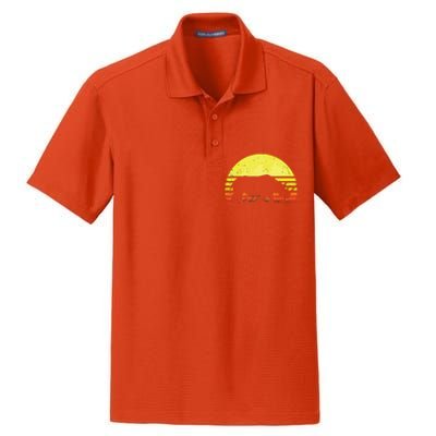 Rhino Cool Rhinoceros African Animals Retro Sunset Vintage Dry Zone Grid Polo