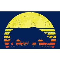 Rhino Cool Rhinoceros African Animals Retro Sunset Vintage Bumper Sticker