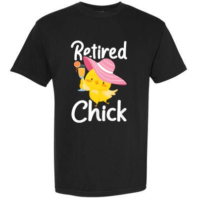 Retired Chick Retiree Retirement Pension Retiring Garment-Dyed Heavyweight T-Shirt