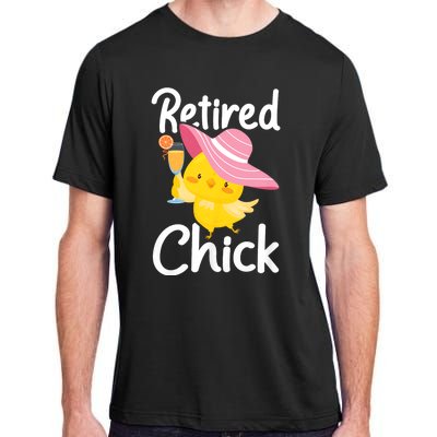 Retired Chick Retiree Retirement Pension Retiring Adult ChromaSoft Performance T-Shirt