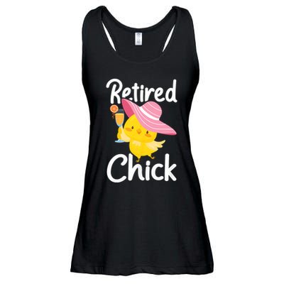 Retired Chick Retiree Retirement Pension Retiring Ladies Essential Flowy Tank