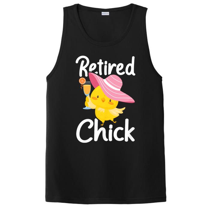 Retired Chick Retiree Retirement Pension Retiring PosiCharge Competitor Tank