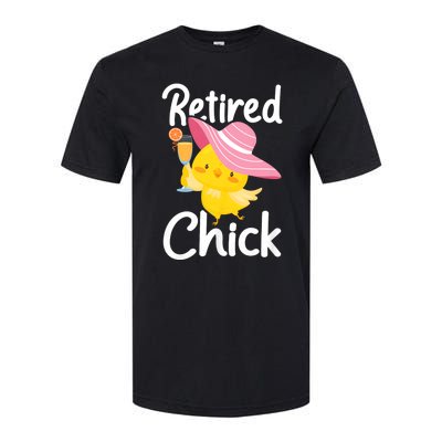 Retired Chick Retiree Retirement Pension Retiring Softstyle CVC T-Shirt