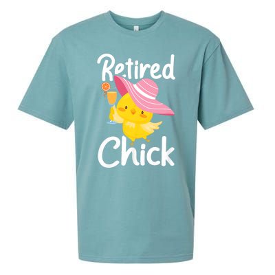 Retired Chick Retiree Retirement Pension Retiring Sueded Cloud Jersey T-Shirt