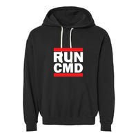 Run Cmd Garment-Dyed Fleece Hoodie