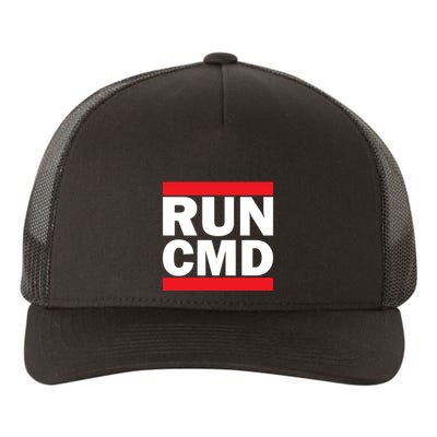 Run Cmd Yupoong Adult 5-Panel Trucker Hat