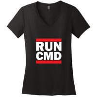 Run Cmd Women's V-Neck T-Shirt