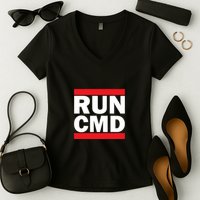 Run Cmd Women's V-Neck T-Shirt