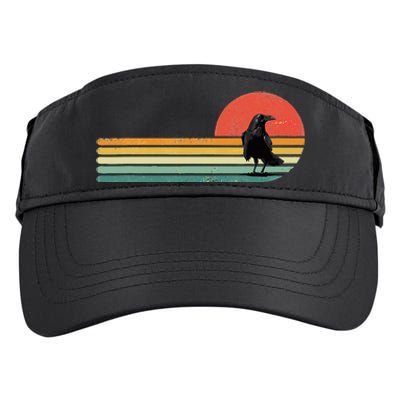 Raven Crow Retro Style Animal Bird Lover Bird Watcher Adult Drive Performance Visor