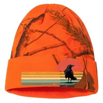 Raven Crow Retro Style Animal Bird Lover Bird Watcher Kati Licensed 12" Camo Beanie