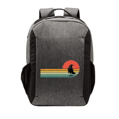 Raven Crow Retro Style Animal Bird Lover Bird Watcher Vector Backpack
