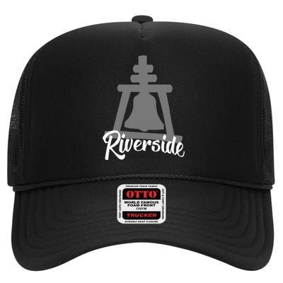 Riverside California Raincross Pride High Crown Mesh Back Trucker Hat