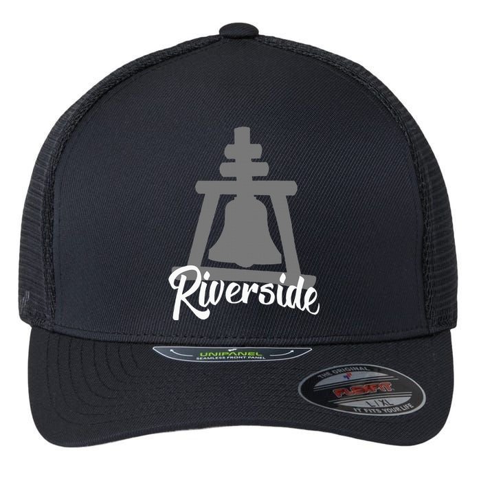 Riverside California Raincross Pride Flexfit Unipanel Trucker Cap