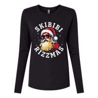 Rizzmas Christmas Rizz Santa Claus Charisma Gift Womens Cotton Relaxed Long Sleeve T-Shirt