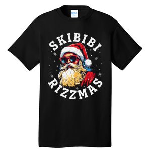 Rizzmas Christmas Rizz Santa Claus Charisma Gift Tall T-Shirt