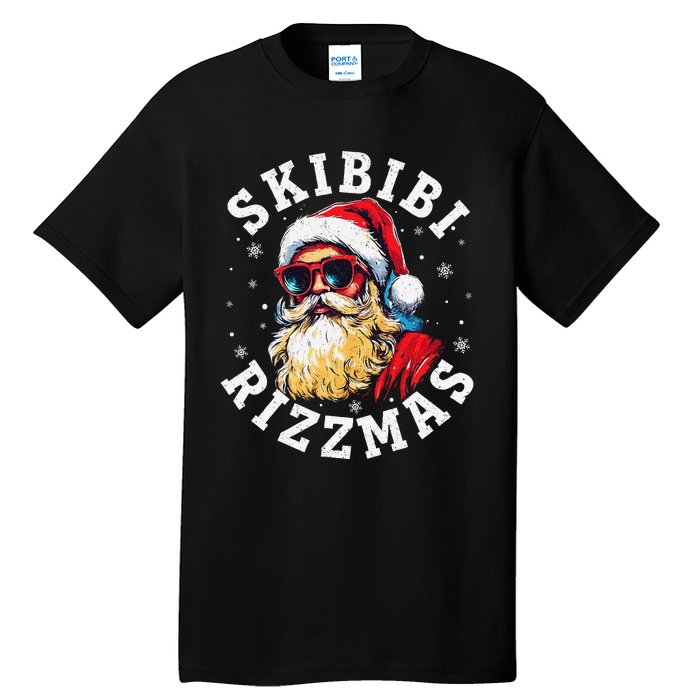 Rizzmas Christmas Rizz Santa Claus Charisma Gift Tall T-Shirt