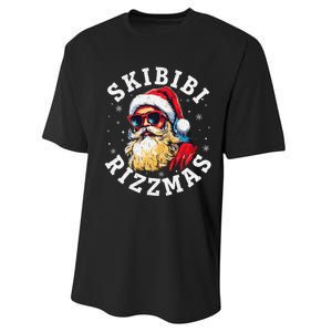 Rizzmas Christmas Rizz Santa Claus Charisma Gift Performance Sprint T-Shirt