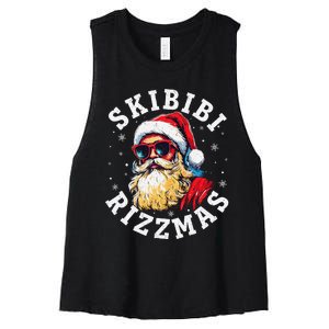 Rizzmas Christmas Rizz Santa Claus Charisma Gift Women's Racerback Cropped Tank