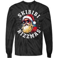 Rizzmas Christmas Rizz Santa Claus Charisma Gift Tie-Dye Long Sleeve Shirt