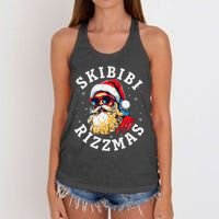 Rizzmas Christmas Rizz Santa Claus Charisma Gift Women's Knotted Racerback Tank