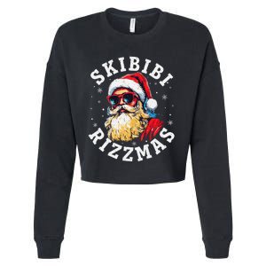 Rizzmas Christmas Rizz Santa Claus Charisma Gift Cropped Pullover Crew