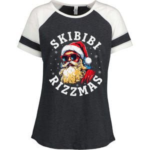 Rizzmas Christmas Rizz Santa Claus Charisma Gift Enza Ladies Jersey Colorblock Tee