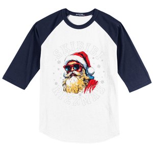 Rizzmas Christmas Rizz Santa Claus Charisma Gift Baseball Sleeve Shirt