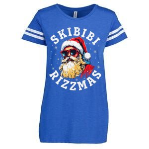 Rizzmas Christmas Rizz Santa Claus Charisma Gift Enza Ladies Jersey Football T-Shirt