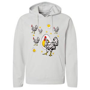 Roseanne Chicken, Retro Chickens Performance Fleece Hoodie