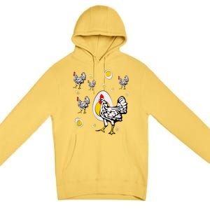 Roseanne Chicken, Retro Chickens Premium Pullover Hoodie