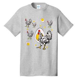 Roseanne Chicken, Retro Chickens Tall T-Shirt