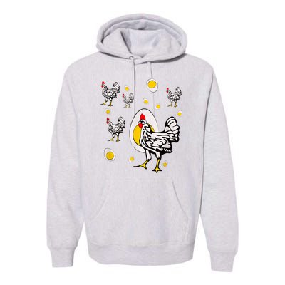 Roseanne Chicken, Retro Chickens Premium Hoodie