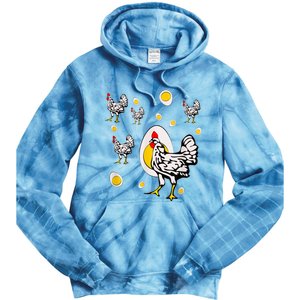 Roseanne Chicken, Retro Chickens Tie Dye Hoodie