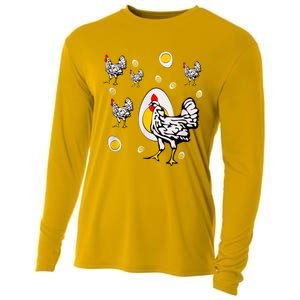 Roseanne Chicken, Retro Chickens Cooling Performance Long Sleeve Crew