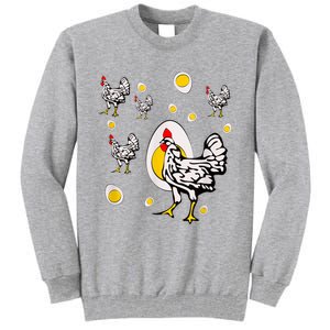 Roseanne Chicken, Retro Chickens Tall Sweatshirt