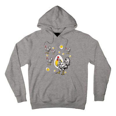 Roseanne Chicken, Retro Chickens Tall Hoodie