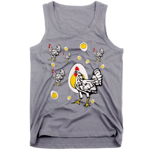 Roseanne Chicken, Retro Chickens Tank Top