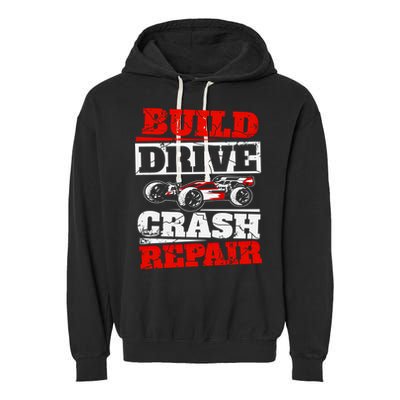 Rc Car Racing Build Drive Crash Repair Remote Control Buggy Gift Garment-Dyed Fleece Hoodie